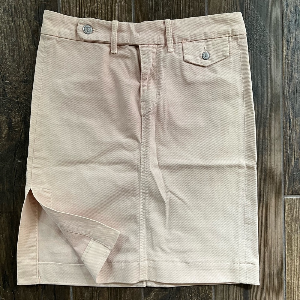 7 for All ManKind jean skirt